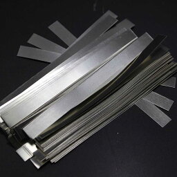 充電池タブ 8x100x0.1mm 50本 純度99.96% ニッケル 18650 リチウムイオン 0.1mmx 8mm x 100mm 高品質 低抵抗 純ニッケル ストリップシート バッテリー スポット 溶接機