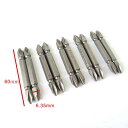 クロス ドライバ ビット 10セット PH2 六角 シャンク マグネット 磁石 60mm 6.3mm 10個 磁気 プラス ドライバー ハンドル用 ダブルヘッド...