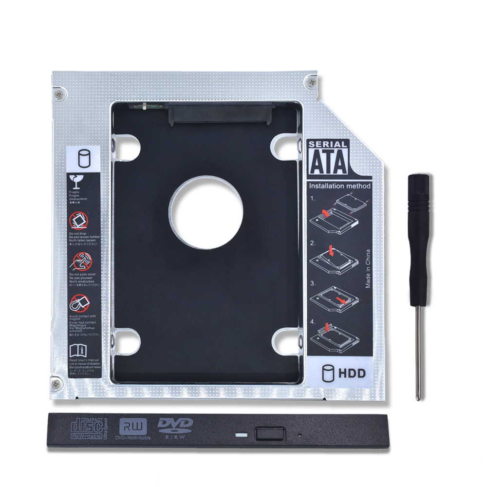 12.7mm 光学 ドライブ 2.5インチ HDD SSD アダプター アルミ SATA 3.0 ケース エンクロージャ CD DVD Blueray アルミニウム ユニバーサル 2nd キャディ ノートパソコン CD-ROM DVD-ROM 2.5
