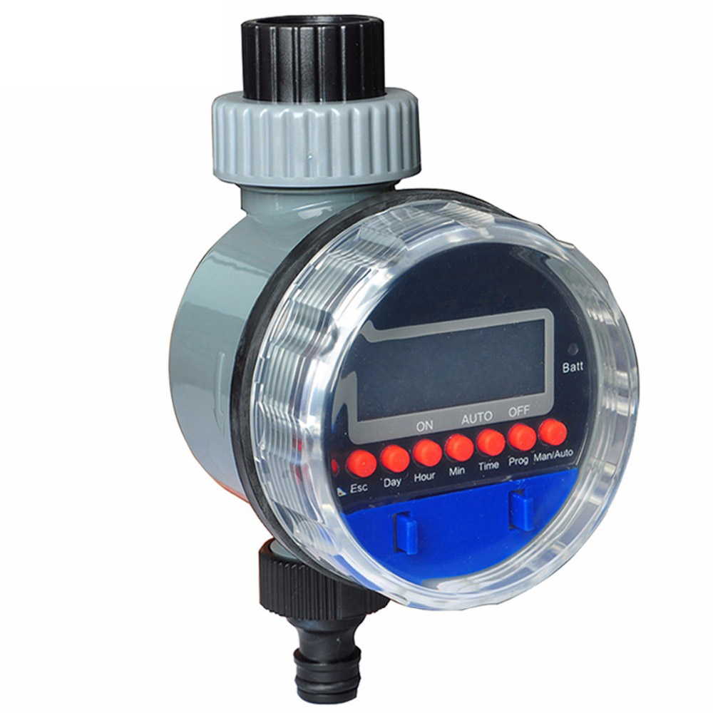 電子タイマー 自動 給水 コントローラ ボール バルブ ホーム ガーデン 散水 日本語説明書 LCD ディスプレイ タイマー 電子 ボールバルブ 灌漑 コントローラー ウォーター タイマー