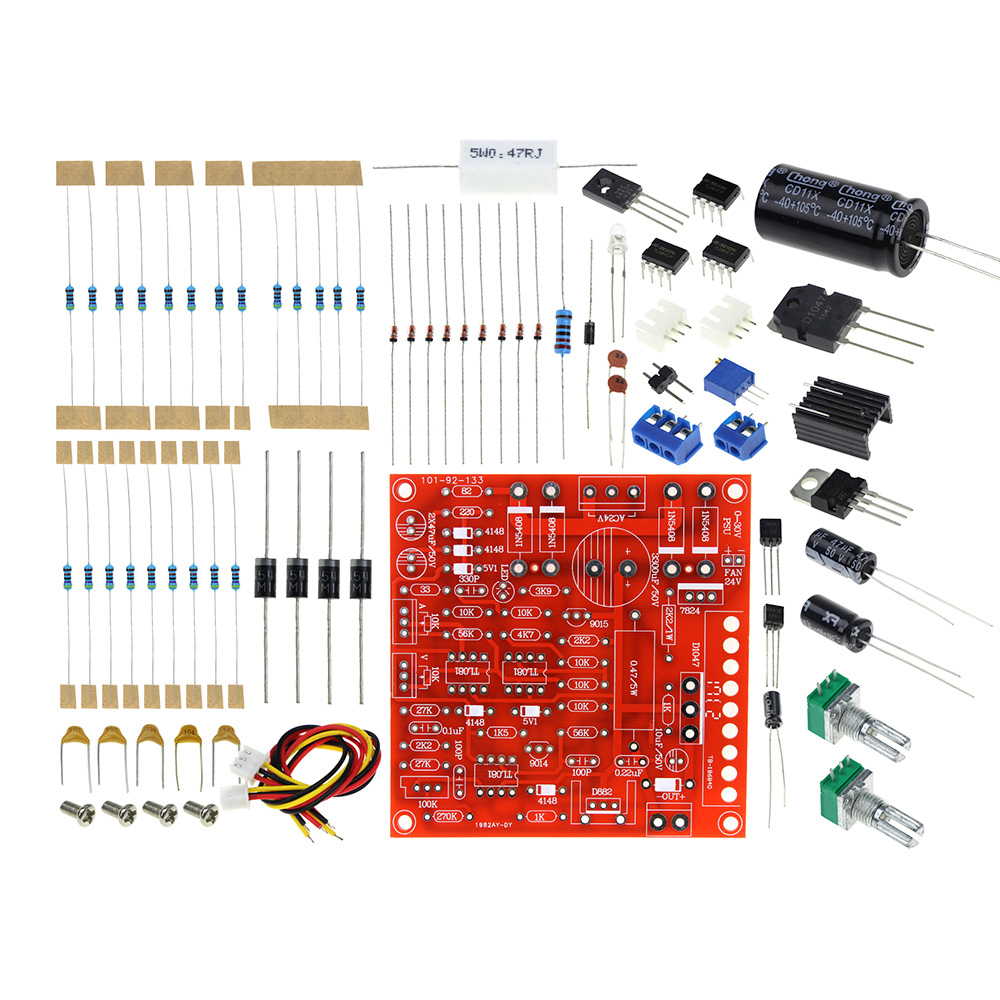 0-30V 2mA-3A 直流電源 DIY キット 安定化電源 Arduino調整可能な DC 電源 ラボ 絡電流制限 保護