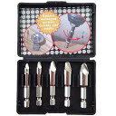 ボルトエクストラクター 0#1#2#3#4# 5本セット HSS HEX 6.35mm スクリュー 取り外し インパクトドライバー
