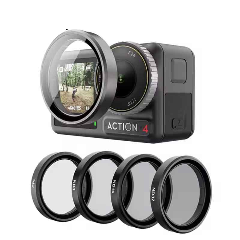 Rakuten - zmart TELESIN CPL ND8 ND16 ND32レンズセット アルミ合金フレーム DJI対応 OSMO対応 Action 3 4 5pro ND CPLフィルター アクションカメラ NDフィルター CPLフィルター 減光フィルター 偏光フィルター レンズフィルター DJIアクセサリー アクションカメラ カメラ用品