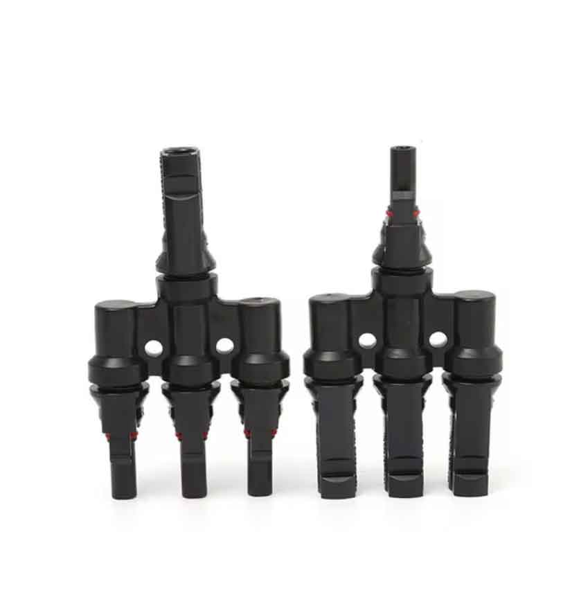 zmart 1ペア T3 オス&メス分岐 PV ソーラーパネル ケーブルコネクタ 30A 1000V 電気 太陽光発電 パネル..