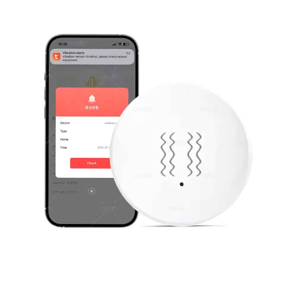 zmart Tuya Zigbee スマート 振動センサー 傾斜検知 スマートライフ アプリ通知 リアルタイム モーショ..