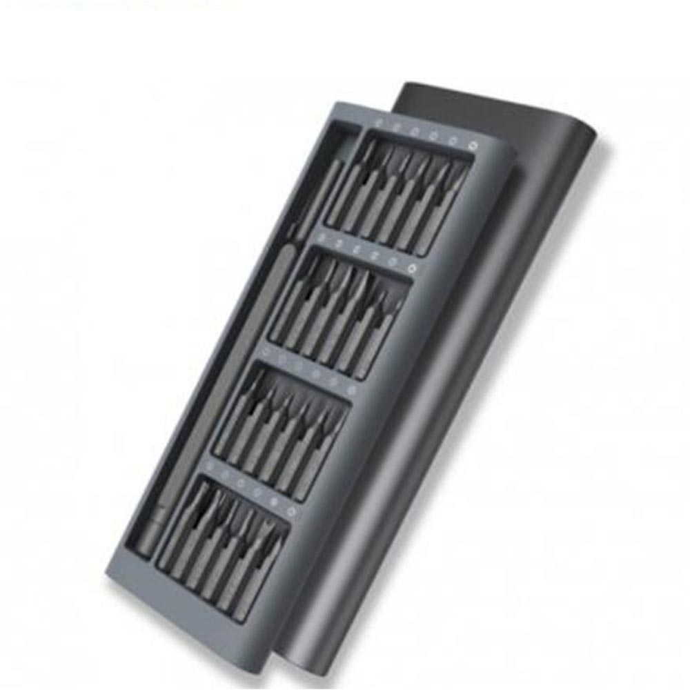 Xiaomi 24本 精密 ドライバー キット 磁気 ビット アルミ ボックス