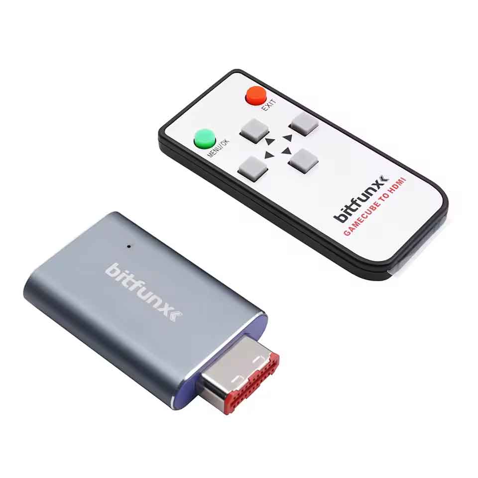 zmart Bitfunx GCビデオHDMIアダプター デジタルAV - HDMI GC2HDMI Nintendo Gamecube NGC DOL-001ゲームコンソール用 HDMIアダプター GC2HDMI NintendoGC DOL-001 AVコンバーター HDMI出力 デジタルAV NGC用アダプター レトロゲーム HDMI変換 ゲームキューブ接続