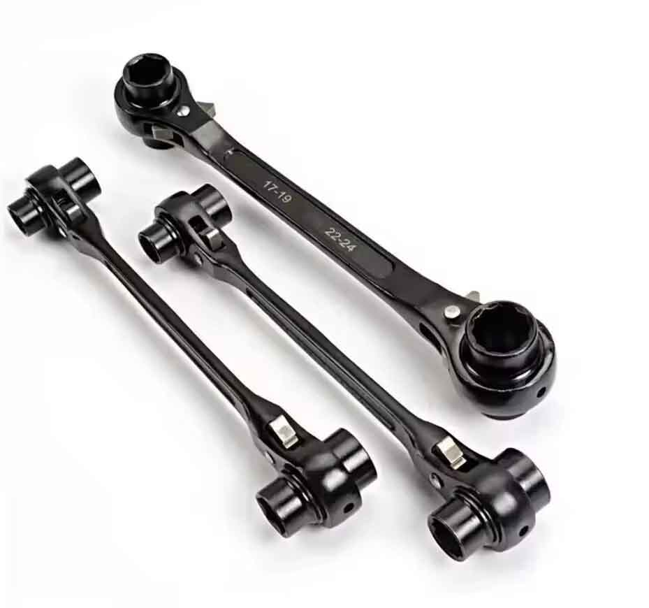 Rakuten - zmart 1個 4 in 1 ドッグボーン ラチェット レンチ セット 両面 自動調整 可能 スチール 多機能 多機能レンチ ラチェットレンチセット 万能レンチ 工具レンチセット 自動調整レンチ 両面レンチ コンビレンチ 作業用レンチ