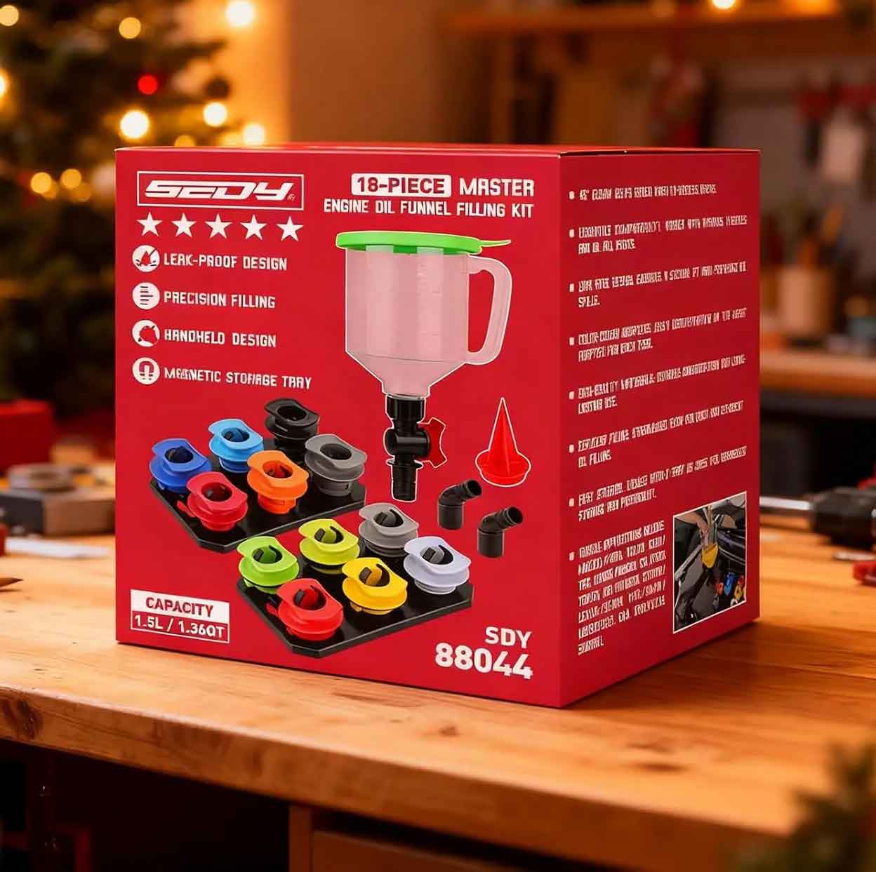 zmart 18ピース エンジン オイル ファンネル セット 1.36クォート 自動車用 オイル ファンネル キット 12個 アダプタ エルボフィッティング 矢印スクリーン 磁気ストレージ付き エンジンオイルファンネル オイル注入キット オイルジョウゴセット 車用オイル補充ツール
