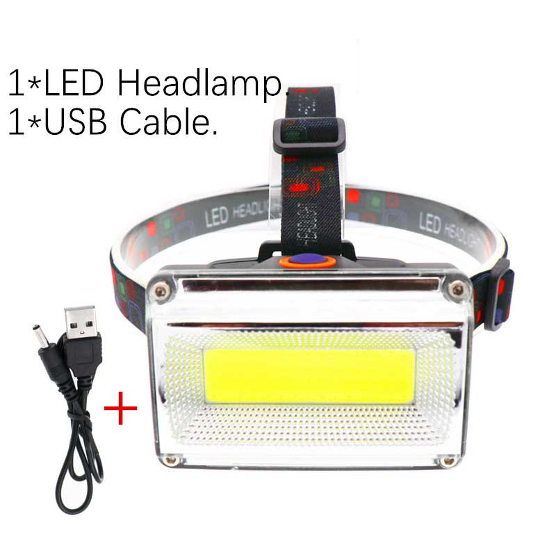 ミニCOB LEDヘッドランプ USB充電 屋外 キャンプ 釣り ヘッドライト 作業 メンテナンス サーチライト ランタン 懐中電灯 ポータブル ミニ COB ヘッドライト
