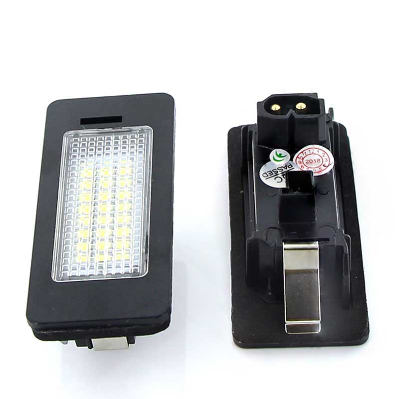乐天商城 - BMW 2個 Led ナンバー プレート ライセンス ライト ランプ ホワイト E39 M5 E70 E71 X5 X6 M5 E90 E92 E93 M3 Canbus