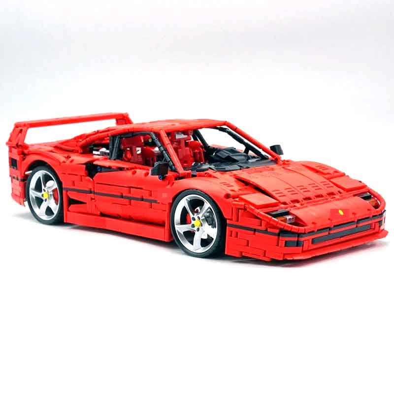 zmart 4026PCS テクニカル LOX エディション F40 アセンブリ MOC 140629 ビルディングブロックカー スーパーカーモデル 大人向け 高難易度 スポーツカーブロック 車ブロック スーパーカーブロック テクニックカー ブロック車模型 フェラーリ風 ブロックモデル 組み立てカー