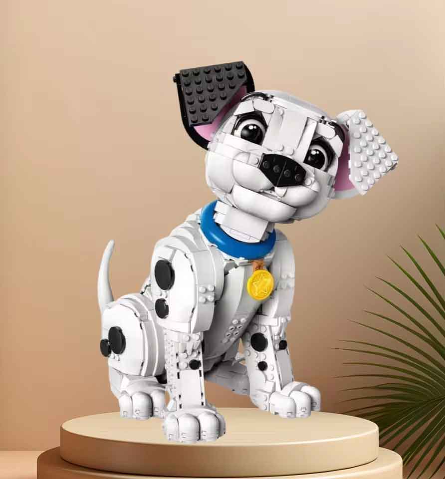 Rakuten - zmart 白い子犬 ビルディング ブロック 犬ブロック 犬模型 ブロック犬 パピーブロック 子犬ブロック 犬フィギュア ブロックフィギュア アニマルブロック 動物ブロック