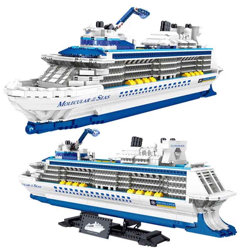zmart シティ 2428ピース クルーズ ライナー 船 帆船 ミニモデル ビルディング ブロック クリエイティブ ビッグオーシャン レンガ クルーズ船 ブロック 船 模型 大型 船 モデル 組み立て ブロック玩具 クルーズライナー モデル船 豪華客船