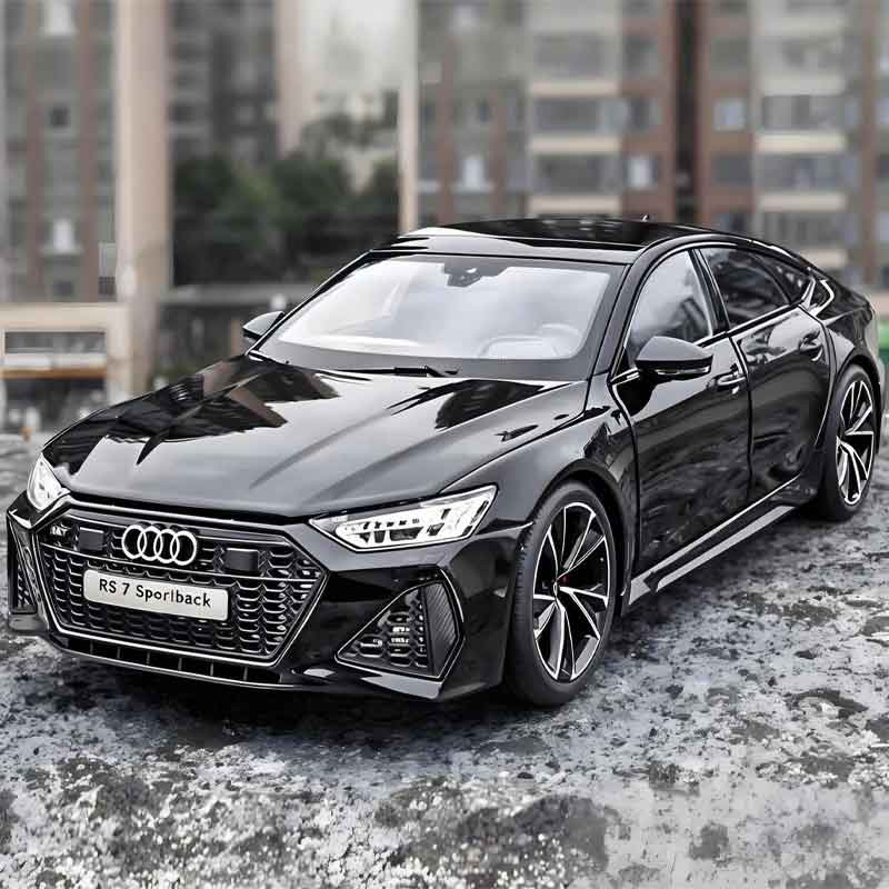乐天商城 - zmart 1:18 アウディ RS7 スポーツバック 4ドアクーペ リモートコントロール 合金ダイキャストモデルカー 趣味 コレクション 装飾ギフト ボーイフレンドボックス