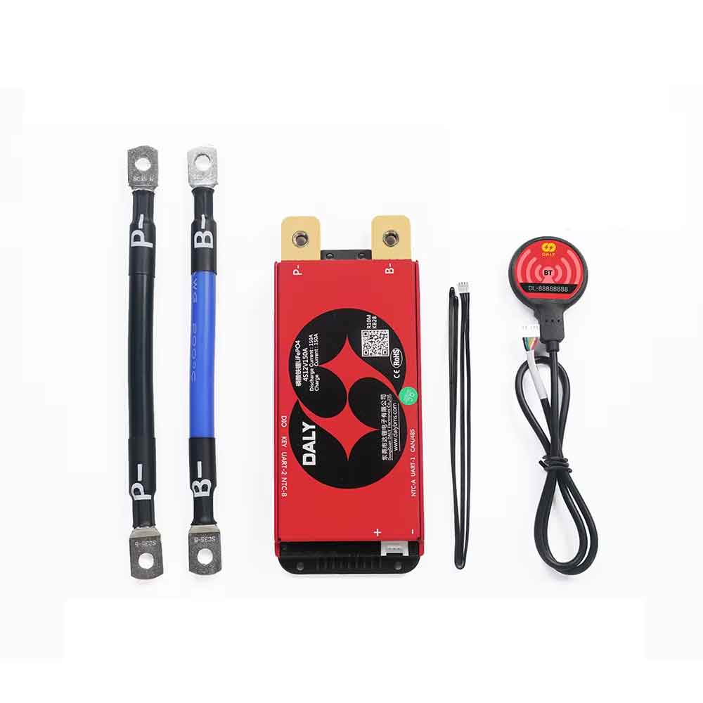 zmart 8-17S 150A BMS, BT CAN Daly BMS スマートアクティブバランス 48V 2Lifepo4 バッテリー用 485 DEYE インバーター スクーター