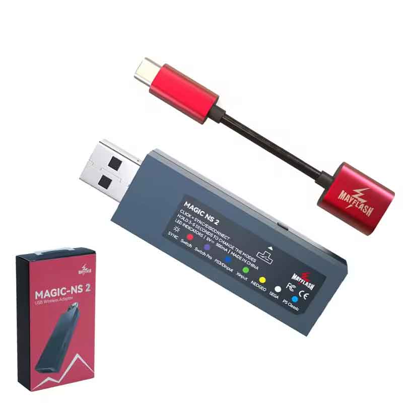 Rakuten - MayFlash MAGIC NS2 対応ゲームパッド USB アダプター Nintendo Switch Windows Raspberry Pi 日本語説明書付き