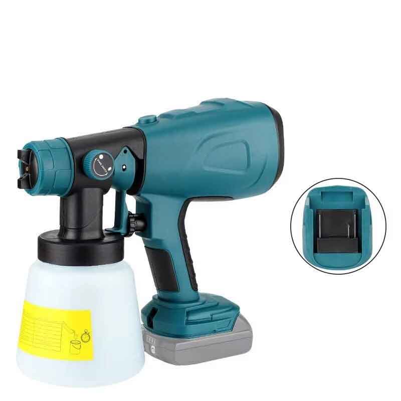 zmart 800ML コードレス ペイント スプレー HVLP 電動 スプレーガン フローコントロール 自動車用家具 ..