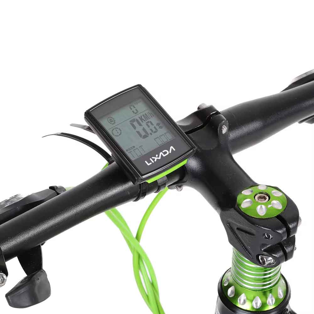 zmart ケイデンス ワイヤレス LCD 自転車コンピュータ 防水 ストップウォッチ スピ...