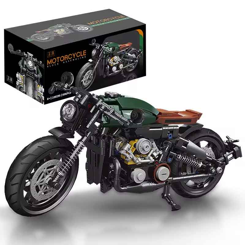 zmart クラシック 1:8 スーパーバイク ビルディングブロック セット シティ レーサー バイク テクニカルブロック バイク ブロック 組み立て玩具 オートバイ モデル ブロック模型 バイク模型 組立キット 大人向けブロック 1/8スケール バイクモデル 600個以上