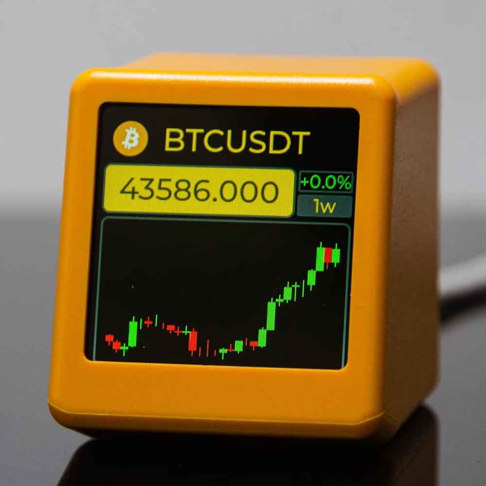 GeekMagic PRO ビットコイン 仮想通貨 株式 先物 為替レート 価格トラッカー ティッカー 時刻表示 天気 デスクトップ時計 天気表示 ガジェット BTC価格表示 投資情報ディスプレイ 日本語説明書付き zmart-shop-10002950 zmart楽天市場店 パッケージ画像