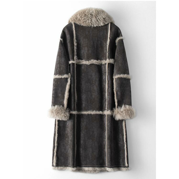 ラムファー襟 Wフェイス ラビットファームート...の紹介画像2