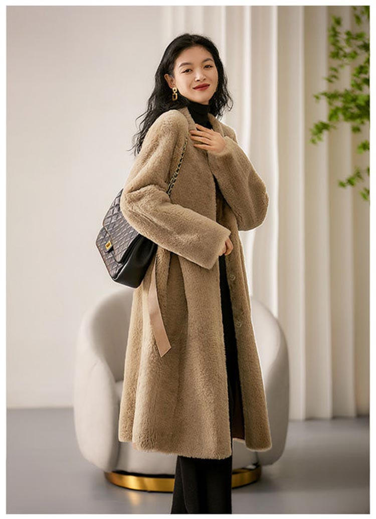 楽天市場】毛皮 コート（ファーの種類ラム）（レディースファッション