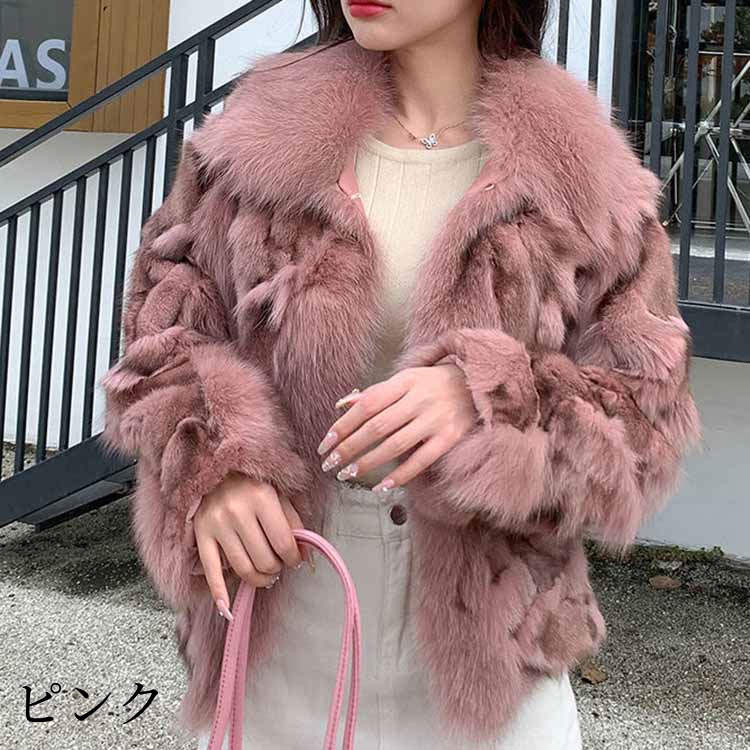 楽天市場】リアルファー コート(カラーピンク)の通販 楽天市場】リアルファー コート(カラーピンク)の通販