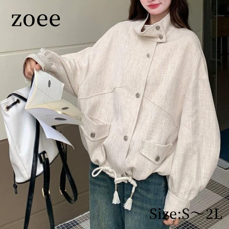 Rakuten - 【2026春新作】スプリングコート レディース アウター ジャケット 長袖 春/秋 ベージュ S/M/L/2L m1t23