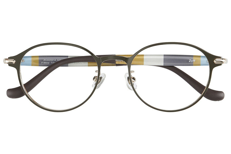 |ボストン型 めがね（グリーン） Women BASIC PATTERNS メタルフレーム 度付きメガ...