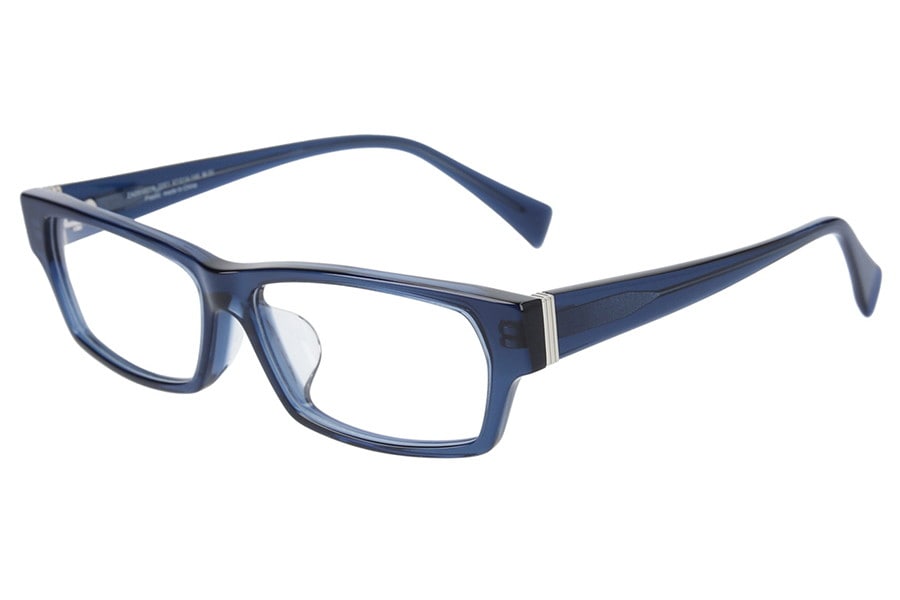 ≪5/20限定！エントリーで最大100％ポイントバック≫スクエア型 めがね（ブルー）｜BLACK STYLE｜Zoff CLASSIC（ゾフ・クラシック）｜度付きメガネ 度入りめがね ダテメガネ 眼鏡 メンズ おしゃれ zoff_dtk