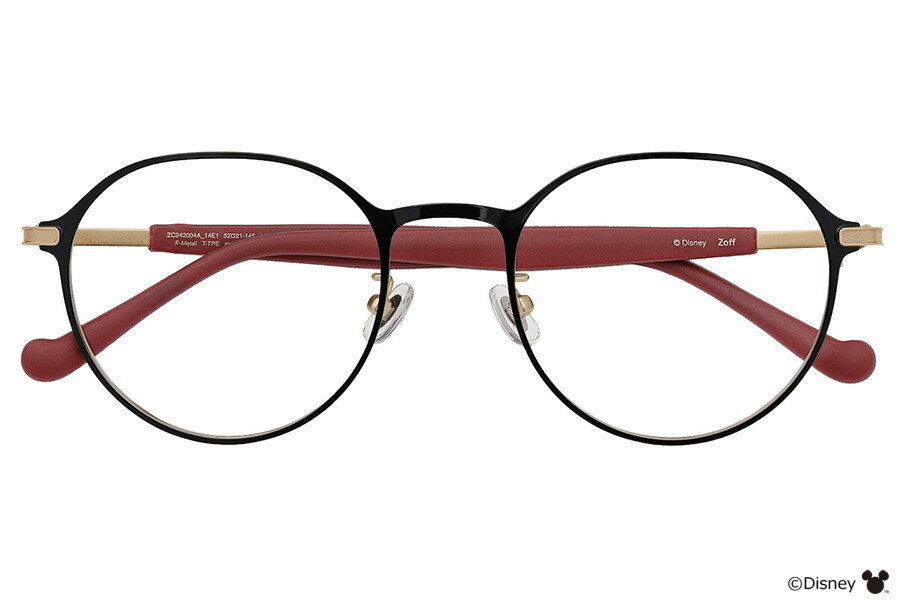 |ボストン型 メガネ（ブラック） Disney Collection created by Zoff PASTEL serie...