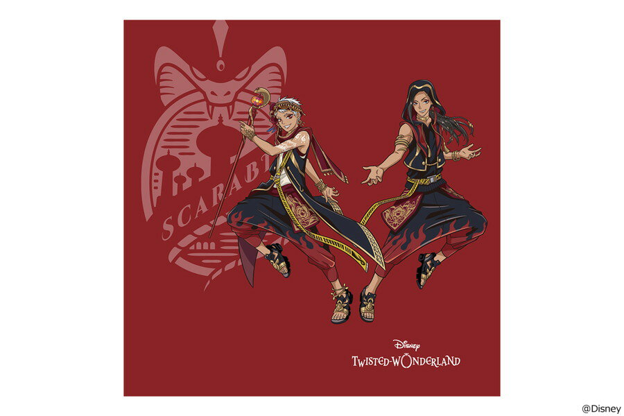 【ご予約は11/7(木)まで】メガネ拭き｜Disney Twisted Wonderland スカラビア寮モデル｜大判 クロス 両面 ツイステッドワンダーランド クリーニングクロス メガネクロス メンズ レディース【TWST-CLOTH-SC】のサムネイル