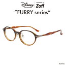 オーバル型 めがね（ブラウン）｜Disney FURRY｜ディズニーファーリー グッズ Zoff ゾフ 度付きメガネ レディース おしゃれ zoff_dtk Disneyzone【ZA221026_48E1 ZA221026-48E1】【49□17-145】