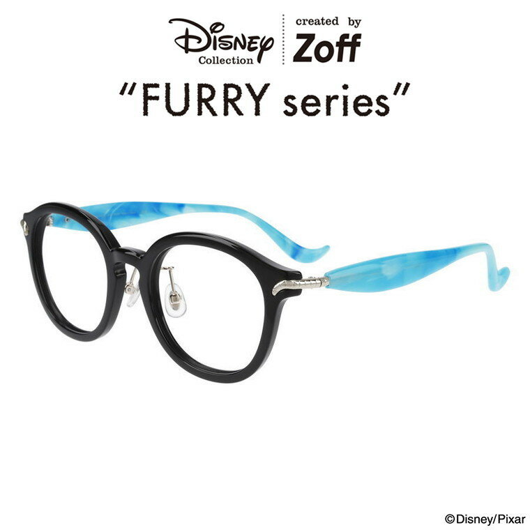 【スペシャルプライス】ウェリントン型 めがね（ブラック）｜Disney FURRY｜ディズニーファーリー グッズ Zoff ゾフ 度付きメガネ レディース おしゃれ zoff_dtk Disneyzone【ZA221027_14E1 ZA221027-14E1】【48□20-145】