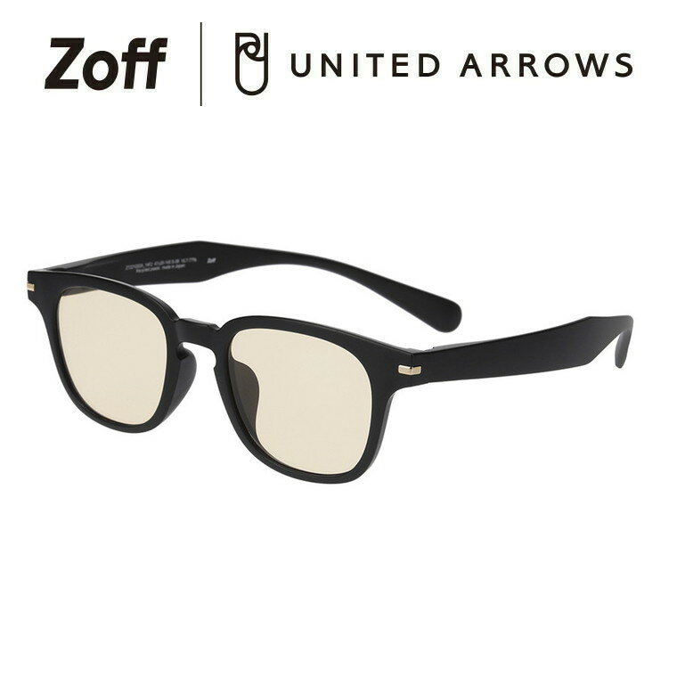 ウェリントン型 サングラス（ブラック）｜Zoff | UNITED ARROWS See Blue #14｜ゾフ ユナイテッドアローズ UVカット 紫外線対策 メンズ 再生プラスチック おしゃれ【ZT221G02_14F2 ZT221G02-14F2】【47□22-145】【アウトレット/SALE/セール】のサムネイル