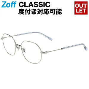 オクタゴン型 めがね｜Zoff CLASSIC（ゾフ・クラシック）｜メタルフレーム 度付きメガネ 度入りめがね ダテメガネ 眼鏡 メンズ レディース おしゃれ zoff_dtk【ZY222005_15E1 ZY222005-15E1 シルバー】【53□19-145】