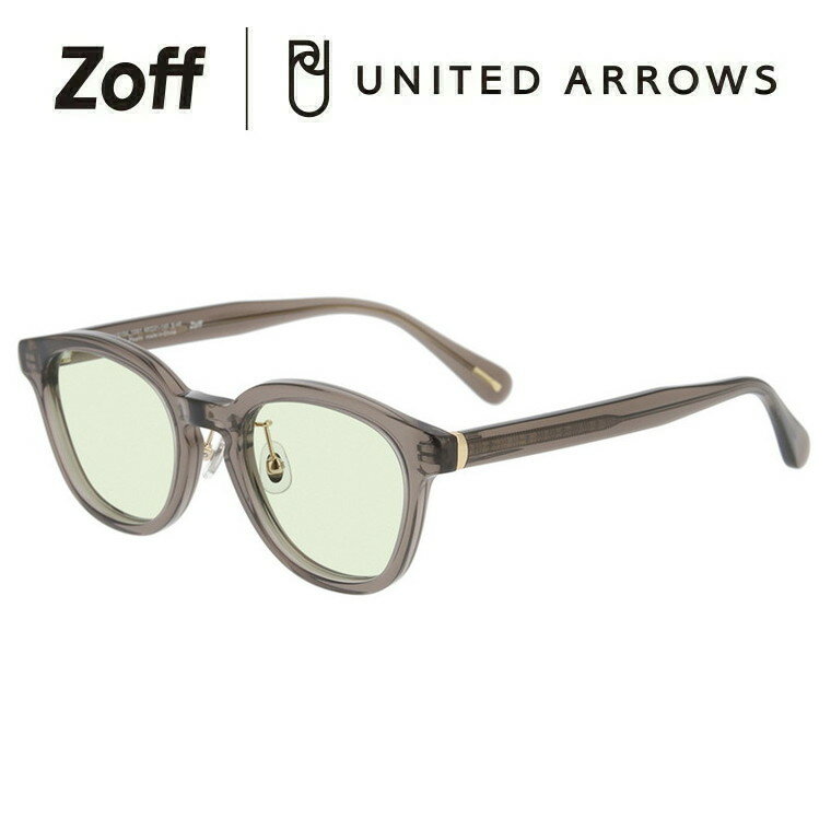 ユナイテッドアローズ サングラス レディース ウェリントン型 サングラス（グレー（クリア））｜Zoff｜UNITED ARROWS SUNGLASSES｜ユナイテッドアローズ 男女兼用 UVカット 紫外線対策 おしゃれ レディース メンズ【ZA241G10_12A1 ZA241G10-12A1】【49□21-145】