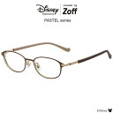 ≪4/25限定！エントリーで最大100％ポイントバック≫ウェリントン型 メガネ（ブラウン）｜Disney Collection created by Zoff PASTEL series｜Mickey Minnie ミッキーマウス ミニーマウス ディズニー 眼鏡 検眼調整 レンズ交換 鼻パッド ズレ防止 レディース zoff_dtk