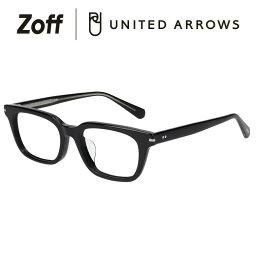 ≪5/10限定！エントリーで最大100％ポイントバック≫ウェリントン型 めがね（ブラック）｜Zoff｜UNITED ARROWS｜ゾフ ユナイテッドアローズ 度付きメガネ 度入りめがね ダテメガネ 眼鏡 メンズ おしゃれ zoff_dtk