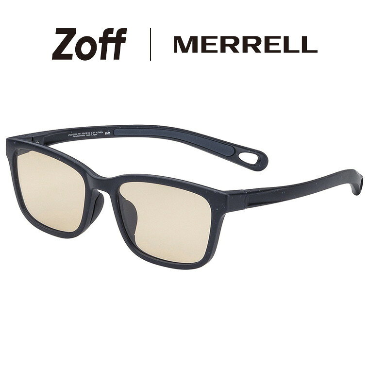 ≪マラソン期間限定！エントリーで最大100％ポイントバック≫|ウェリントン型 サングラス（ブルー） Zoff MERRELL メレル ゾフ UVカット 紫外線対策 メンズ おしゃれ 度付きサングラス【ZT231G02-72F1】【55□19-142】|