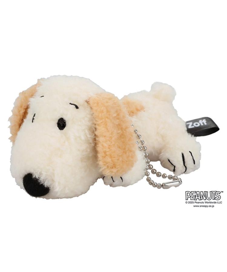 ≪本日限定！エントリーで最大100％ポイントバック≫| Zoff PEANUTS メガネ・サングラス マスコットクリーナー (ブラウン) アンディ スヌーピー SNOOPY ふわふわ キーホルダー ぬいぐるみ 眼鏡クロス セリート スマホ拭き ユニセックス レディース メンズ 可愛い グッズ |のサムネイル