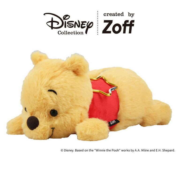 | Zoff｜Disney Collection (イエロー) メガネケース、サングラスケース、ポーチ、オシャレ、レディース、女性用、可愛い、ギフト、くまのプー...