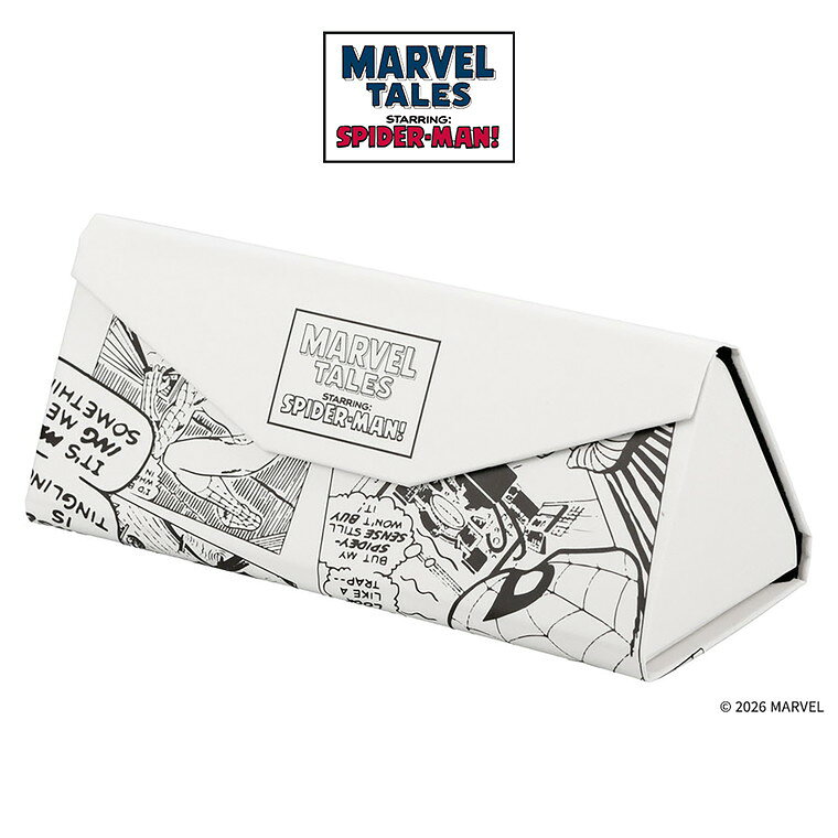 ｜Zoff MARVEL COLLECTION メガネケース(グレー) スパイダーマン メガネ・サングラスケース クリーナー オシャレ プレゼント ギフト【MARVEL26-CASE-GY】【Z0261016-1201】｜