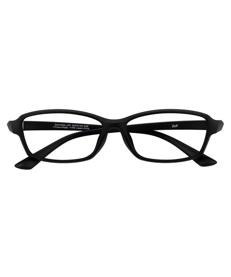 ≪3/25限定！エントリーで最大100％ポイントバック≫スクエア型 メガネ(ブラック(マット))|スポーツ 運動用 カジュアル ズレ落ち防止 眼鏡 検眼調整 伊達メガネ 度付きレンズ交換 度あり 度なし メンズ 男女兼用 おしゃれ ユニセックス