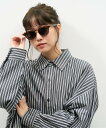 【WEB限定】ウェリントン型 サングラス(ブラウン(クリア)) | 軽量 紫外線防止 UVカット 男女兼用 メンズ レディース 男性用 女性用 ユニセックス お...