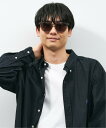 【WEB限定】ウェリントン型 サングラス(グレー(クリア)) | 軽量 大きめサイズ 紫外線防止 UVカット 男女兼用 メンズ レディース 男性用 女性用 ユニ...