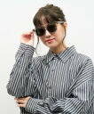 【WEB限定】ウェリントン型 サングラス(グレー(クリア)) | 軽量 大きめサイズ 紫外線防止 UVカット 男女兼用 メンズ レディース 男性用 女性用 ユニ...
