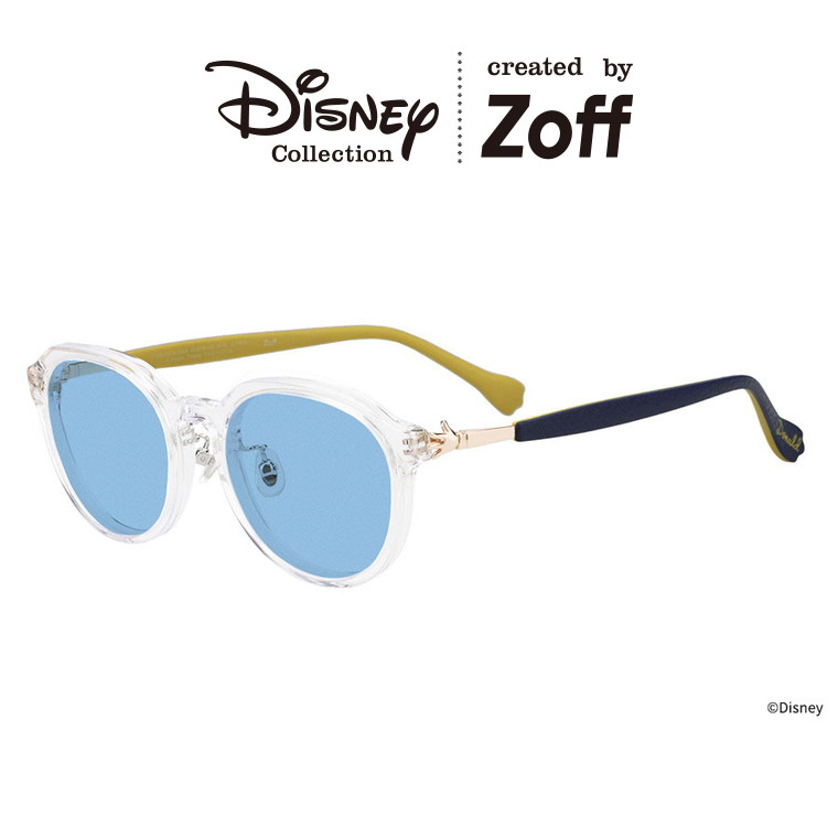 ≪本日限定！エントリーで最大100％ポイントバック≫|Zoff Mickey & Friends Hands ボストン型 サングラス (クリア) （ドナルドダック モデル） ディズニー ラバーテンプル ズレ落ち防止 カラーレンズ 紫外線対策 UVカット メンズ レディース ユニセックス おしゃれ【ZA2|のサムネイル
