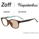 |【WEB限定】Zoff はぴだんぶい ウェリントン型 調光サングラス(ブラウン(クリア)) 調光レンズ 紫外線で色が変わる カラーレンズ 紫外線対策 UVカット メンズ レディース ユニセックス おしゃれ 可愛い グッズ【ZA251G31-43A1】【53□18-138】|(4)
